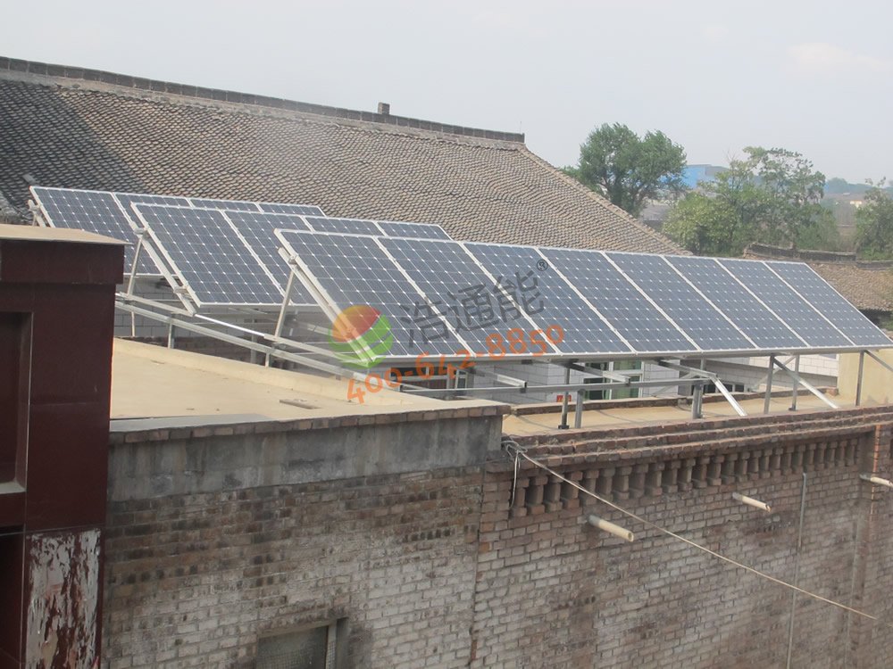 惠州自建房屋頂4kw太陽能光伏發電